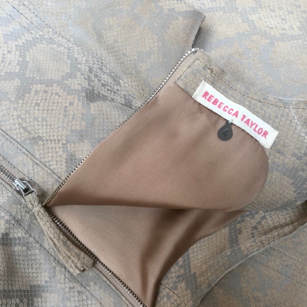 Rebecca Taylor Leather Python Embossed Dress - image 6